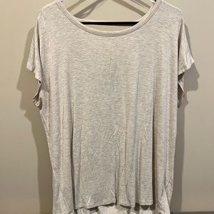 Tan open back t shirt